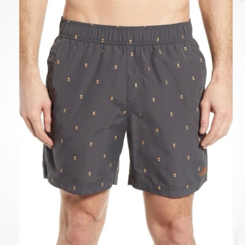 The North Face Pull On shorts Campfire Print Asphalt Gray size Large